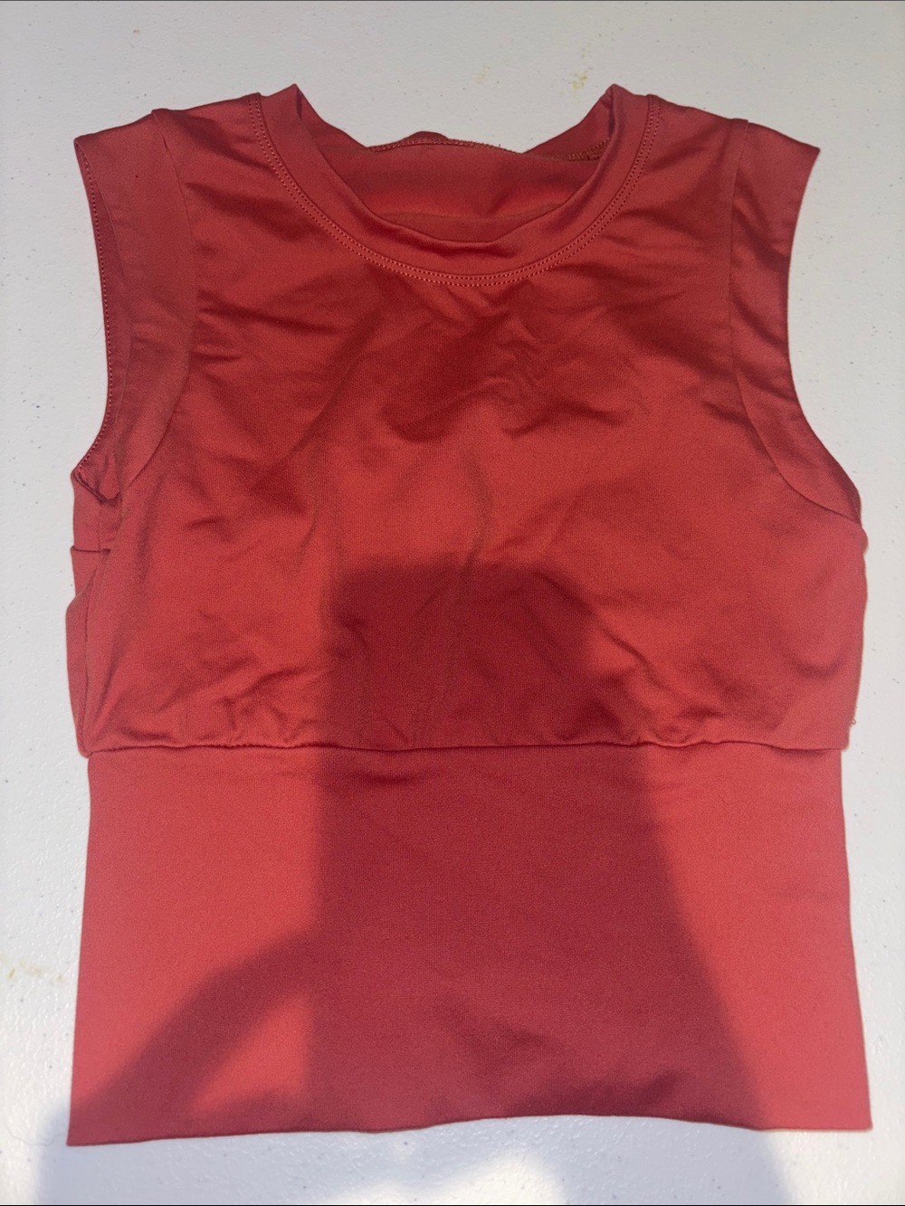 lululemon athletica Red Sleeveless Crop Top